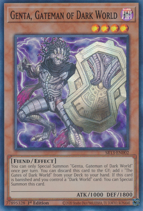 Genta, Gateman of Dark World [SR13-EN002] Super Rare | Good Games Adelaide SA
