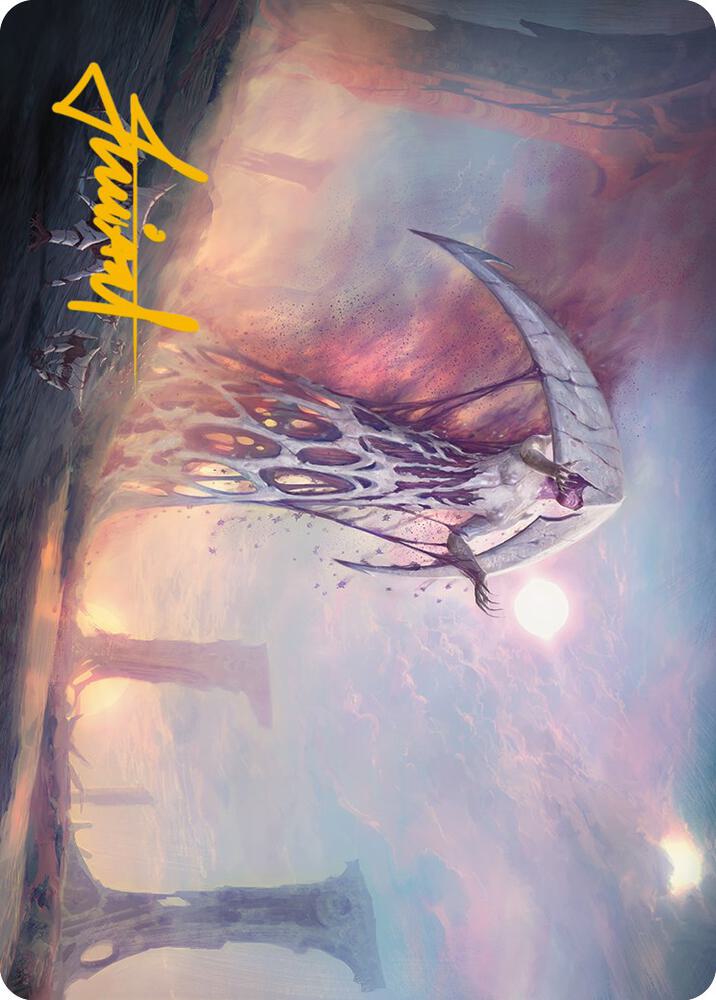 White Suns Twilight Art Card Gold Stamped Signature 11 (Art Series: Phyrexia: All Will Be One)  | Good Games Adelaide SA