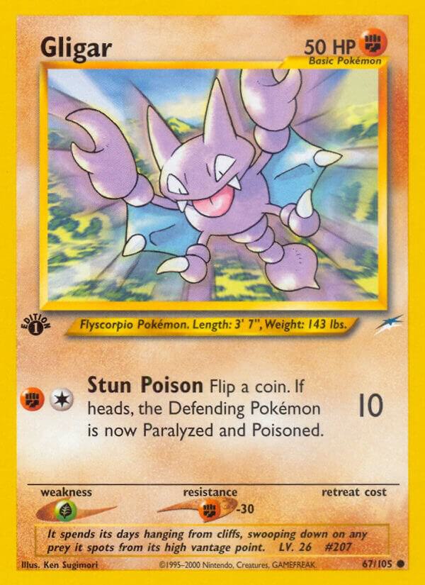 Gligar 067/105 (Neo Destiny)  - 1st Edition | Good Games Adelaide SA