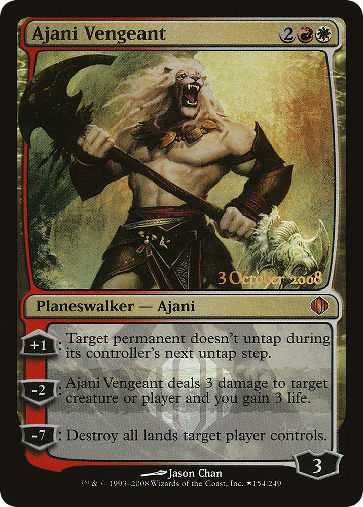 Ajani Vengeant 154 (Launch Party & Release Event Promos)  - Foil | Good Games Adelaide SA