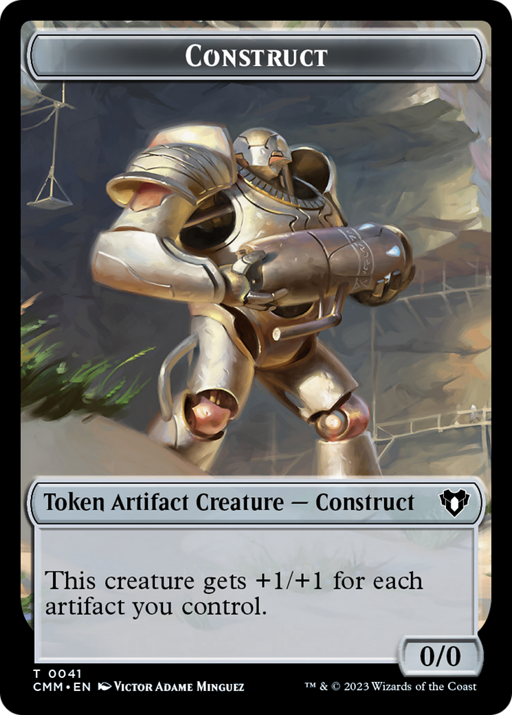 City's Blessing // Construct (41) Double-Sided Token [Commander Masters Tokens] | Good Games Adelaide SA