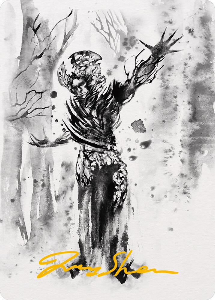 Rustvine Cultivator Art Card Gold Stamped Signature 75 (Art Series: Phyrexia: All Will Be One)  | Good Games Adelaide SA