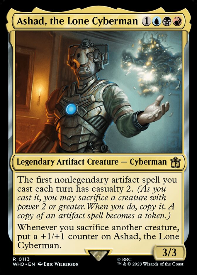 Ashad, the Lone Cyberman 113 (Universes Beyond: Doctor Who)  - Foil | Good Games Adelaide SA