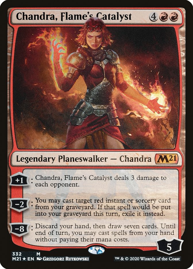 Chandra, Flame's Catalyst 332 (Core Set 2021)  - Foil | Good Games Adelaide SA