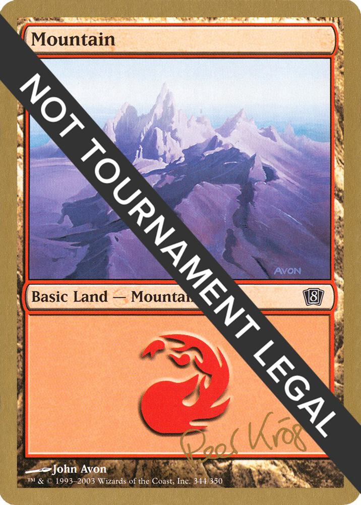 Mountain 344 2003 Peer Kroger 8ED pk344/142 (World Championship Decks)  | Good Games Adelaide SA