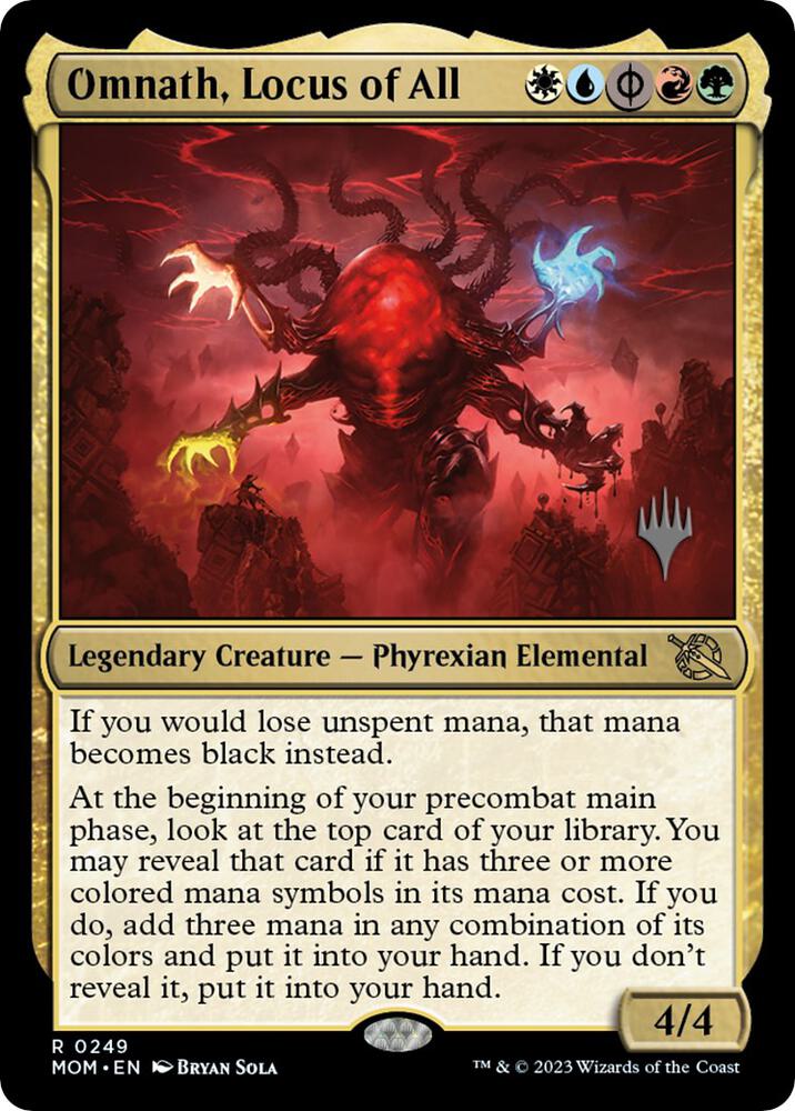 Omnath Locus of All 249 (Promo Pack: March of the Machine)  - Foil | Good Games Adelaide SA
