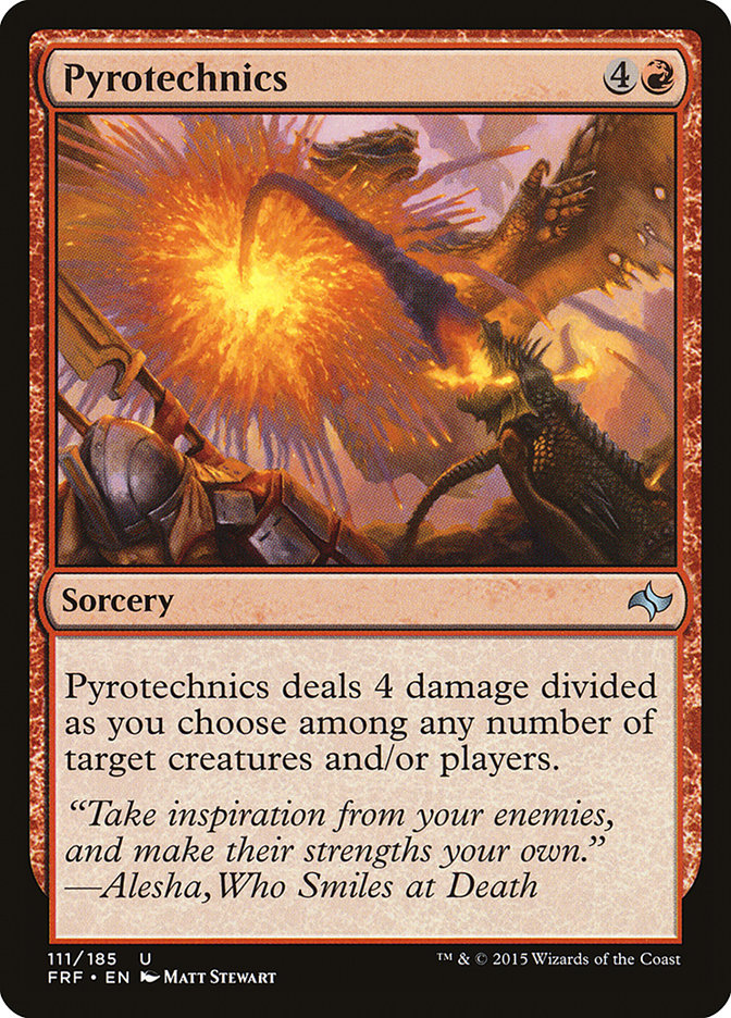 Pyrotechnics 111 (Fate Reforged)  - Foil | Good Games Adelaide SA