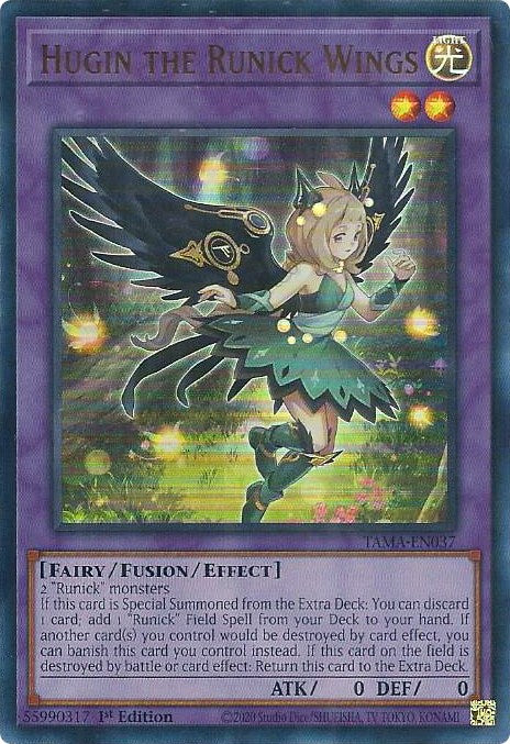Hugin the Runick Wings [TAMA-EN037] Ultra Rare | Good Games Adelaide SA