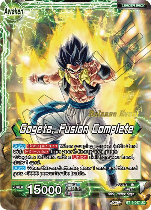 Veku // Gogeta, Fusion Complete (Fighter's Ambition Holiday Pack) (BT19-067) [Tournament Promotion Cards] | Good Games Adelaide SA