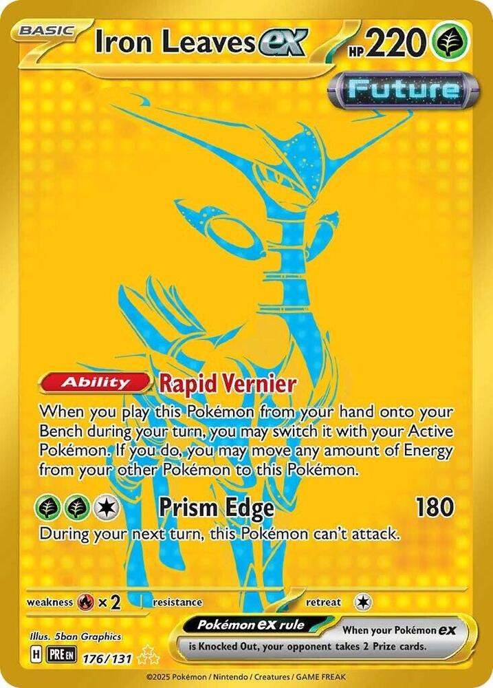 Iron Leaves ex (176/131) [Scarlet & Violet: Prismatic Evolutions] | Good Games Adelaide SA