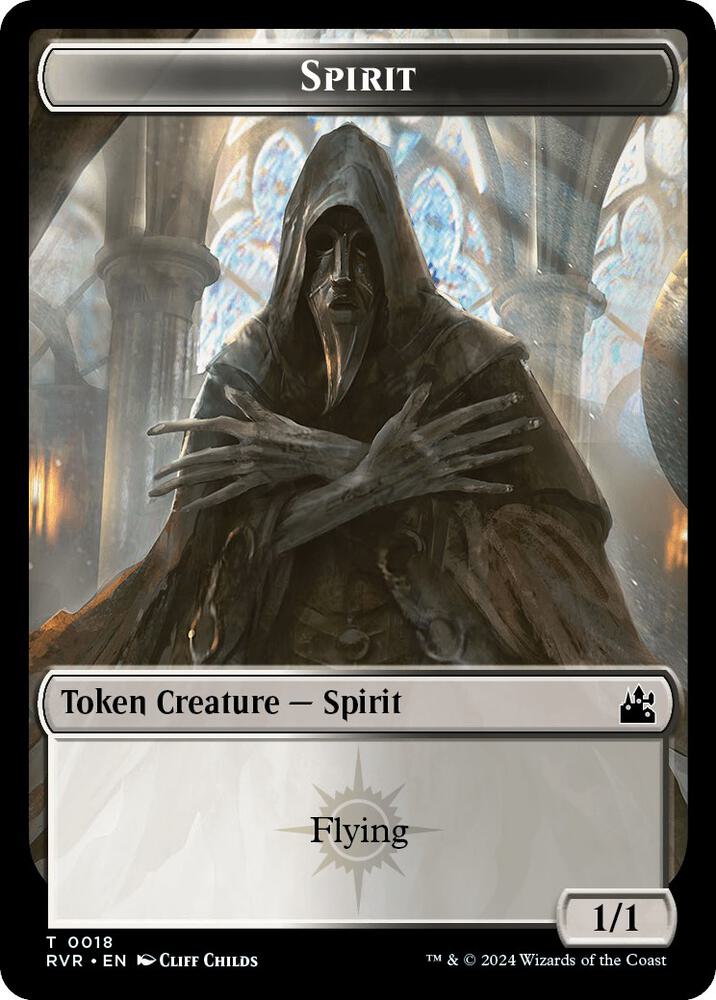 Spirit 0018 Bird Illusion Double Sided Token 18 // 5 (Ravnica Remastered)  - Foil | Good Games Adelaide SA