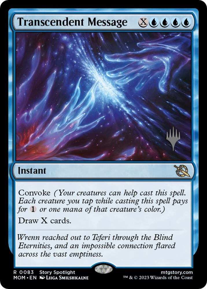 Transcendent Message 83 (Promo Pack: March of the Machine)  - Foil | Good Games Adelaide SA