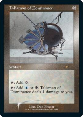 Talisman of Dominance Retro Frame Foil Etched 1053 (Secret Lair Drop Series)  - Foil | Good Games Adelaide SA