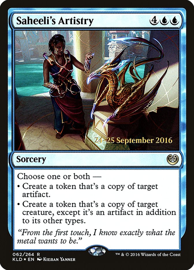 Saheeli's Artistry [Kaladesh Promos] | Good Games Adelaide SA