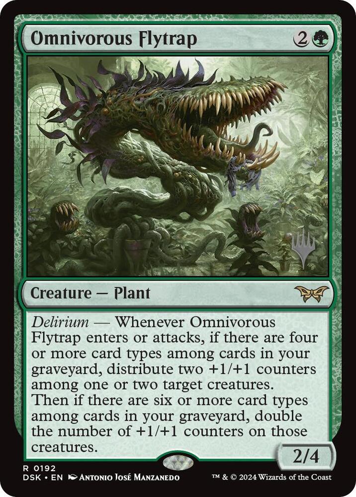 Omnivorous Flytrap 192 (Promo Pack: Duskmourn: House of Horror)  | Good Games Adelaide SA