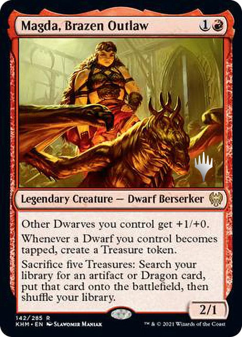Magda, Brazen Outlaw [Kaldheim Promo Pack] | Good Games Adelaide SA