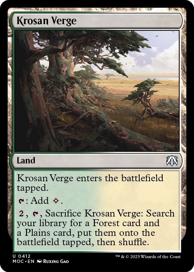 Krosan Verge 412 (Commander: March of the Machine)  | Good Games Adelaide SA