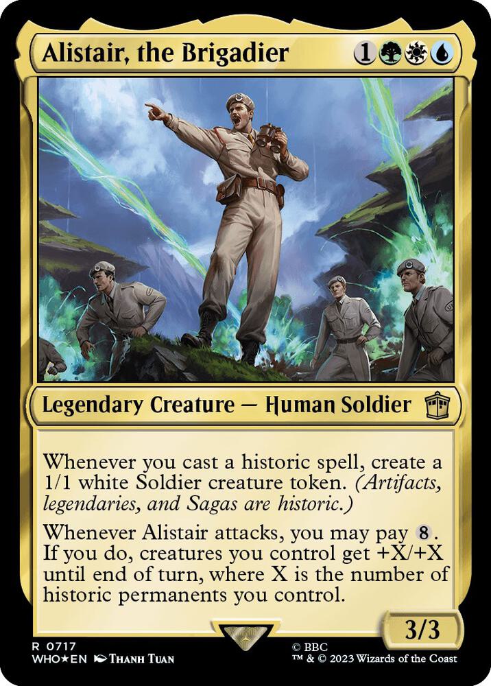 Alistair, the Brigadier 717 (Universes Beyond: Doctor Who)  - Foil | Good Games Adelaide SA