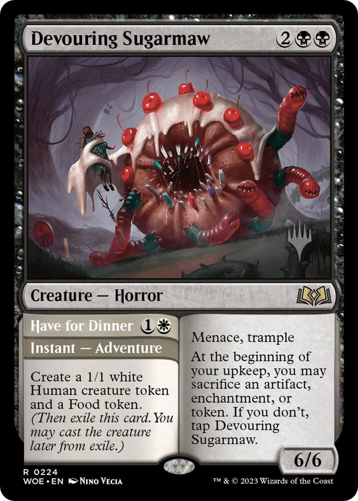 Devouring Sugarmaw 224 (Promo Pack: Wilds of Eldraine)  - Foil | Good Games Adelaide SA