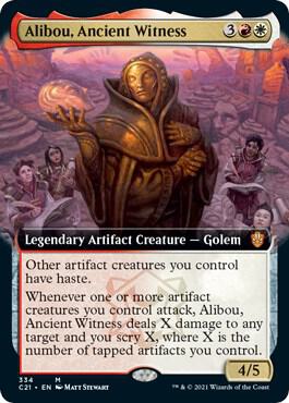 Alibou Ancient Witness Extended Art 334 (Commander 2021)  | Good Games Adelaide SA