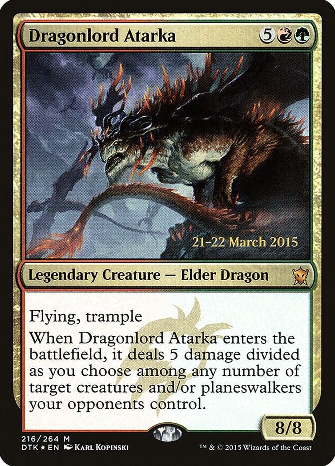 Dragonlord Atarka 216 (Prerelease Cards)  - Foil | Good Games Adelaide SA