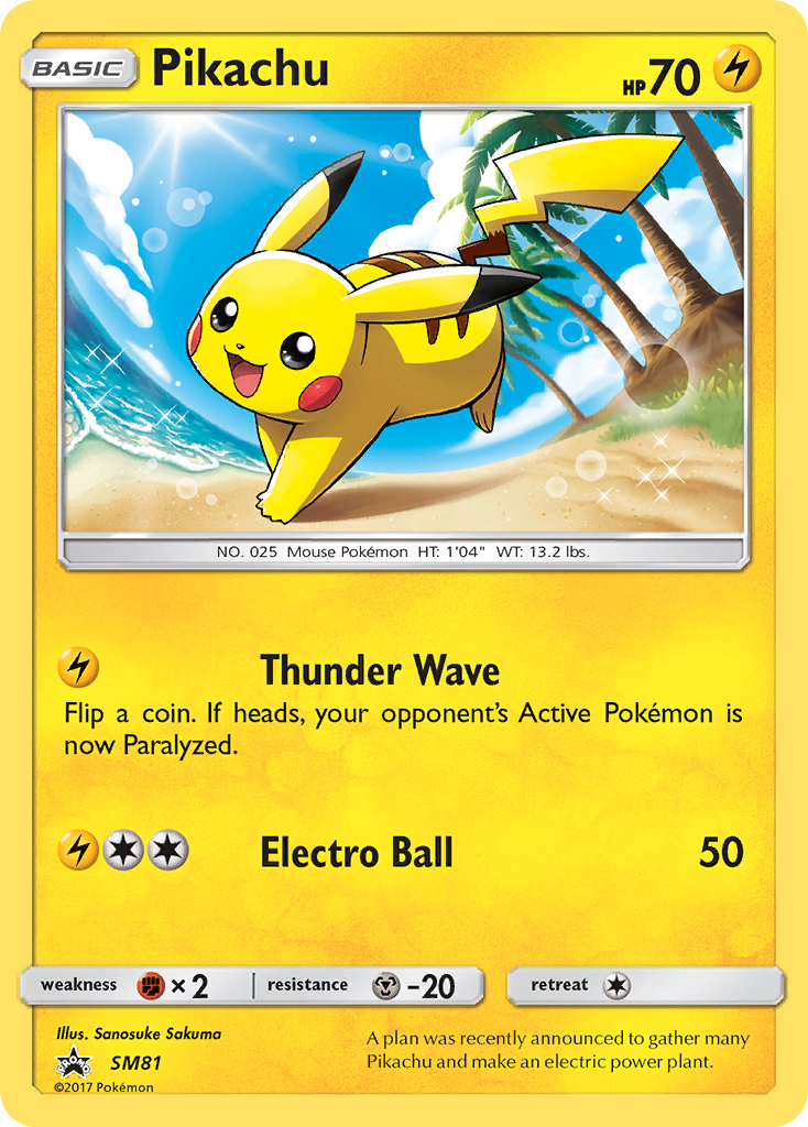 Pikachu (SM81) [Sun & Moon: Black Star Promos] | Good Games Adelaide SA