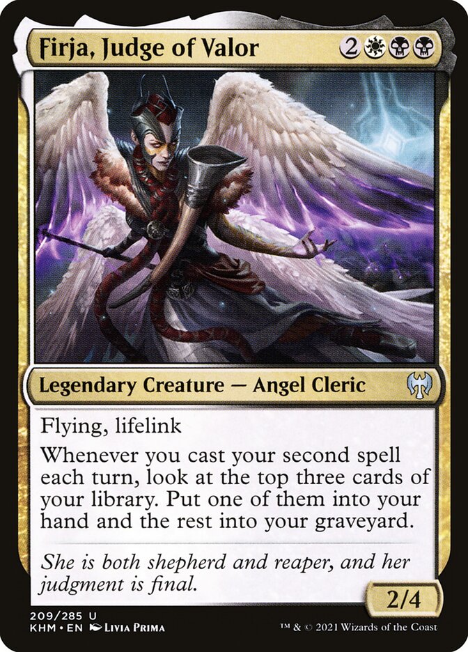 Firja, Judge of Valor 209 (Kaldheim)  - Foil | Good Games Adelaide SA