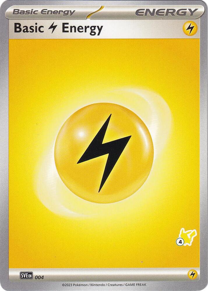 Basic Lightning Energy Pikachu 4 004 (Battle Academy 2024)  | Good Games Adelaide SA