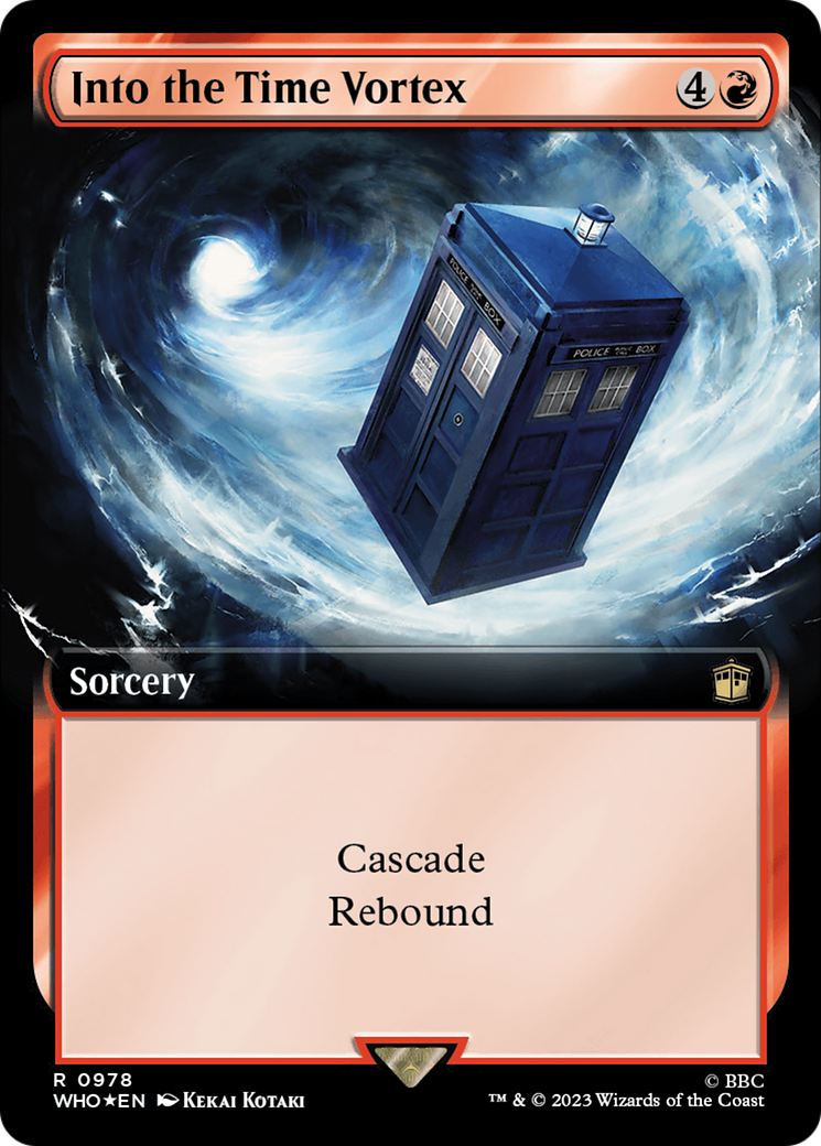Into the Time Vortex (Extended Art) (Surge Foil) [Doctor Who] | Good Games Adelaide SA