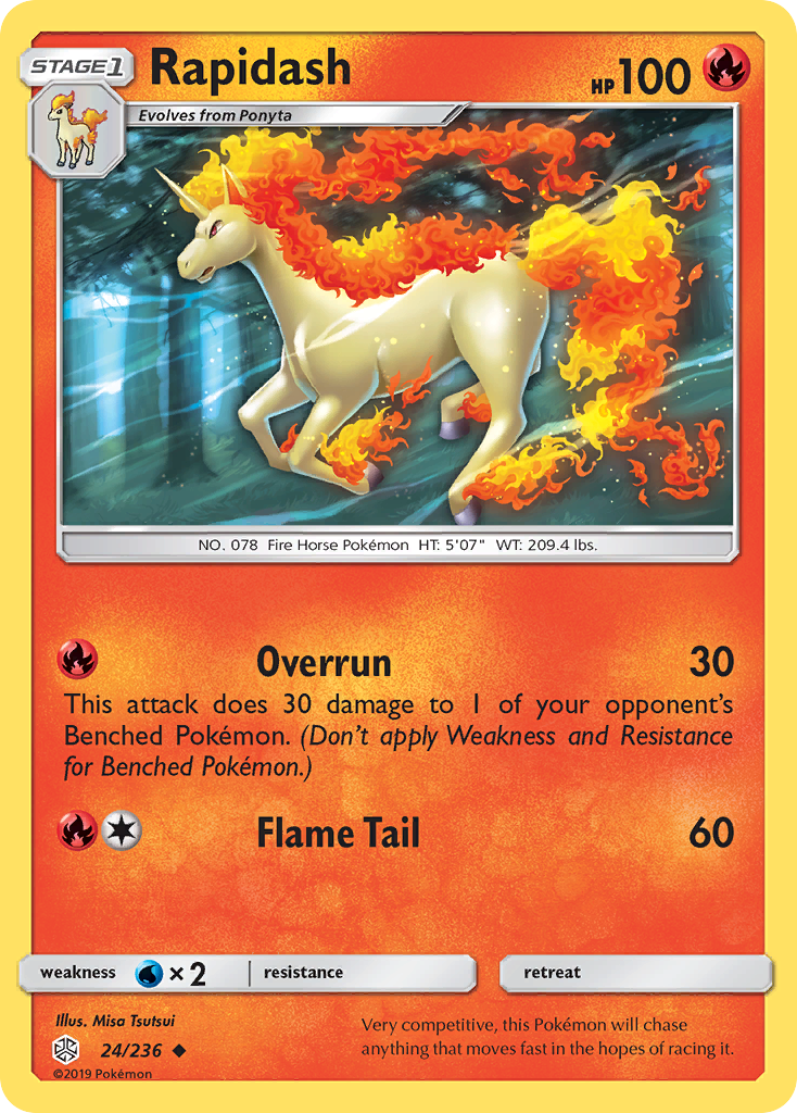 Rapidash (24/236) [Sun & Moon: Cosmic Eclipse] | Good Games Adelaide SA