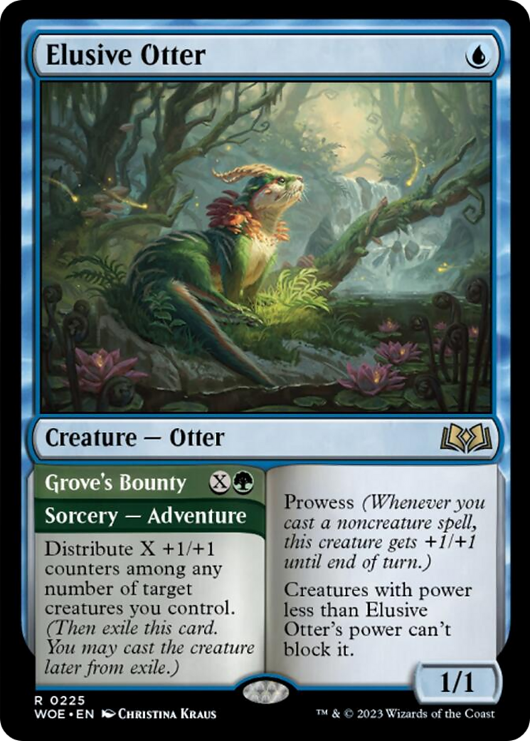 Elusive Otter // Grove's Bounty [Wilds of Eldraine] | Good Games Adelaide SA