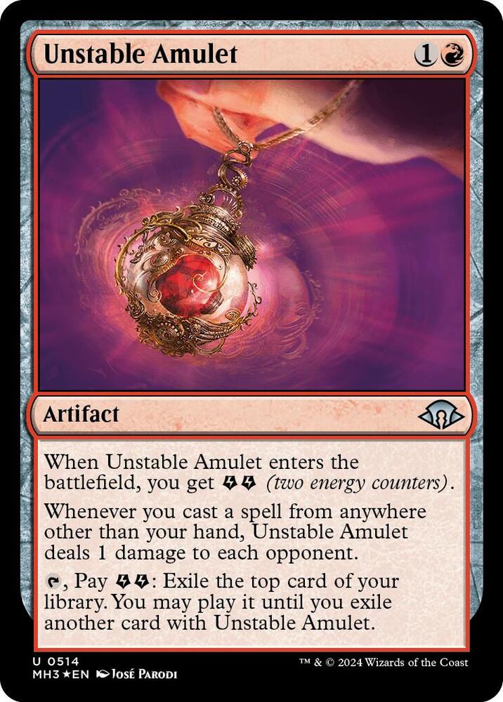 Unstable Amulet 514/319 (Modern Horizons 3)  - Ripple Foil | Good Games Adelaide SA
