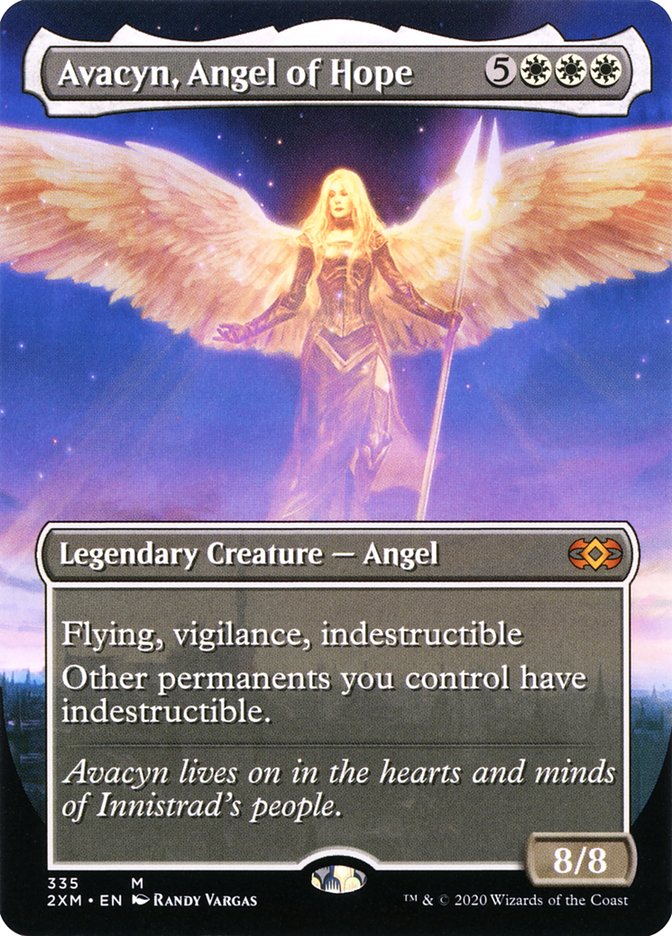 Avacyn, Angel of Hope (Borderless) [Double Masters] | Good Games Adelaide SA