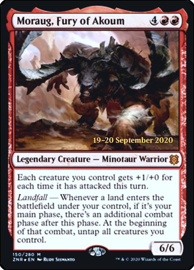 Moraug Fury of Akoum 150 (Prerelease Cards)  - Foil | Good Games Adelaide SA