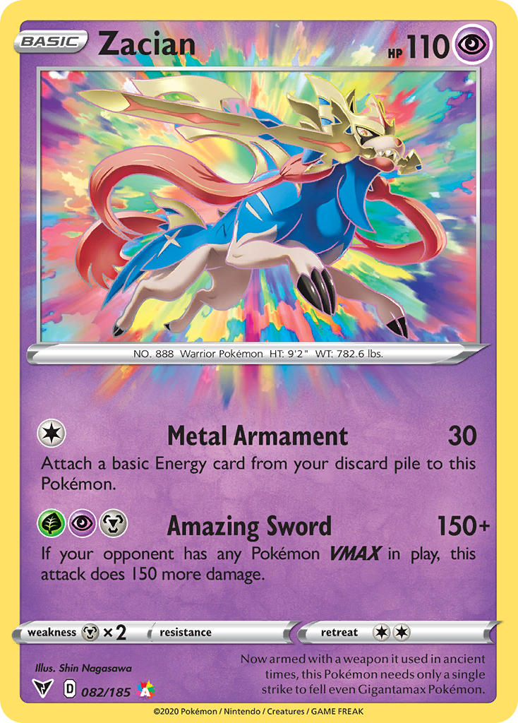 Zacian (082/185) [Sword & Shield: Vivid Voltage] | Good Games Adelaide SA