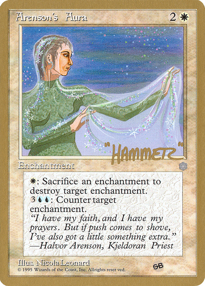 Arenson's Aura (Shawn "Hammer" Regnier) (SB) [Pro Tour Collector Set] | Good Games Adelaide SA