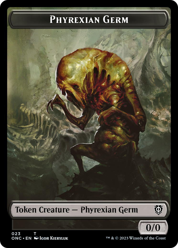 Phyrexian Germ Token [Phyrexia: All Will Be One Commander Tokens] | Good Games Adelaide SA