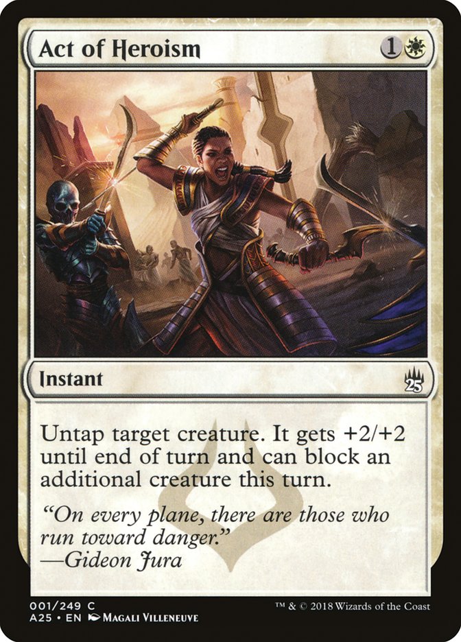 Act of Heroism 1 (Masters 25)  - Foil | Good Games Adelaide SA