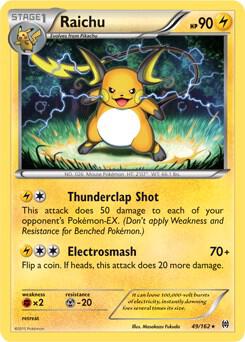 Raichu 49 162 XY BREAKthrough Cracked Ice Holo 049/162 (Deck Exclusives)  - Holofoil | Good Games Adelaide SA