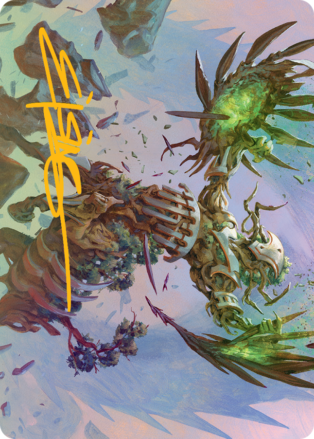 Botanical Brawler Art Card (Gold-Stamped Signature) [March of the Machine Art Series] | Good Games Adelaide SA