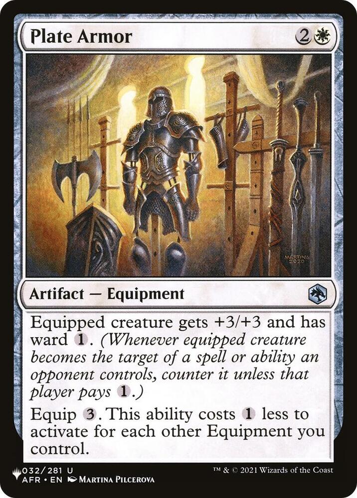 Plate Armor 032/281 (The List Reprints)  | Good Games Adelaide SA