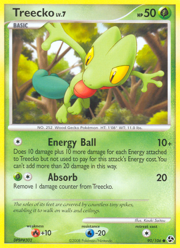 Treecko (90/106) [Diamond & Pearl: Great Encounters] | Good Games Adelaide SA