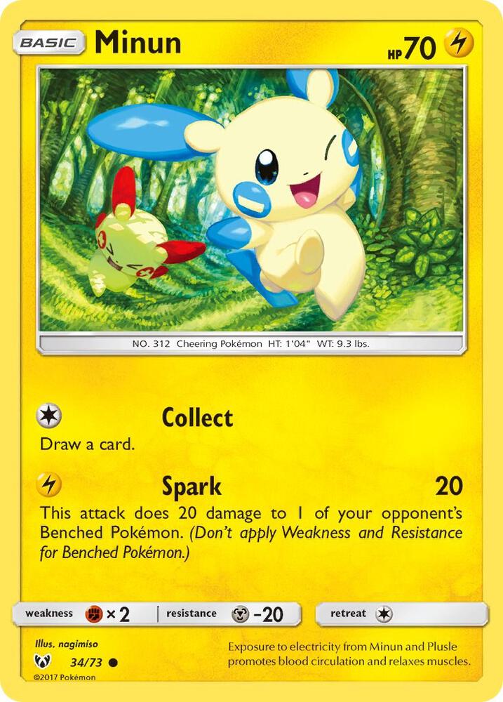 Minun 34/73 (Shining Legends)  | Good Games Adelaide SA