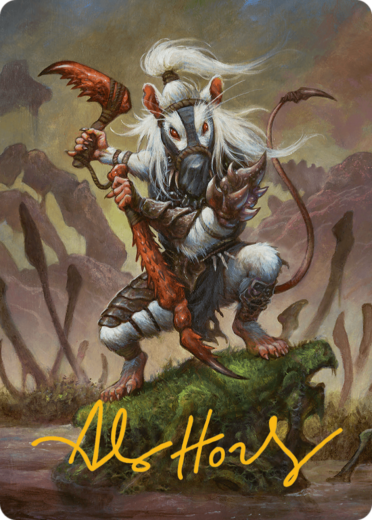 Ink-Eyes, Servant of Oni Art Card (Gold-Stamped Signature) [Bloomburrow Art Series] | Good Games Adelaide SA