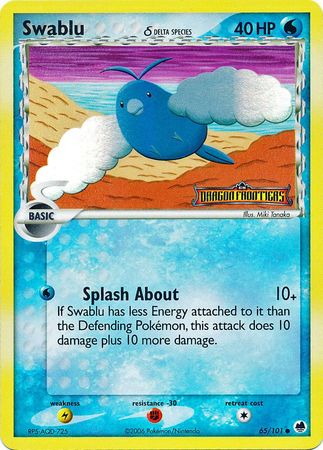 Swablu (65/101) (Delta Species) (Stamped) [EX: Dragon Frontiers] | Good Games Adelaide SA