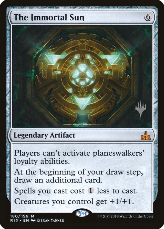 The Immortal Sun [Rivals of Ixalan Promos] | Good Games Adelaide SA