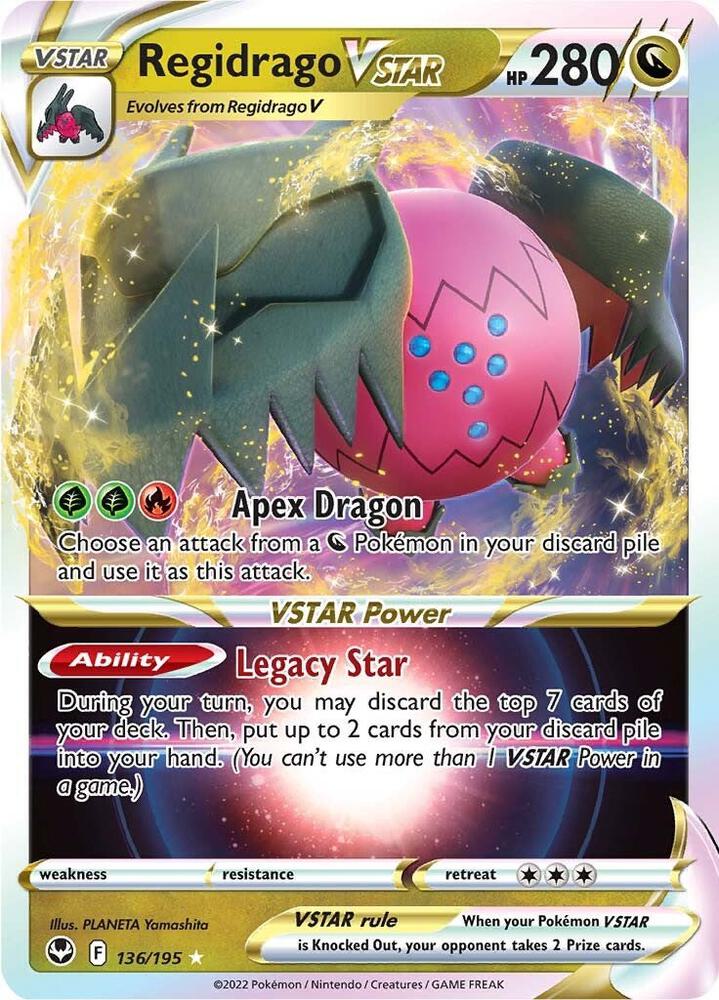 Regidrago VSTAR 136/195 (SWSH12: Silver Tempest)  - Holofoil | Good Games Adelaide SA