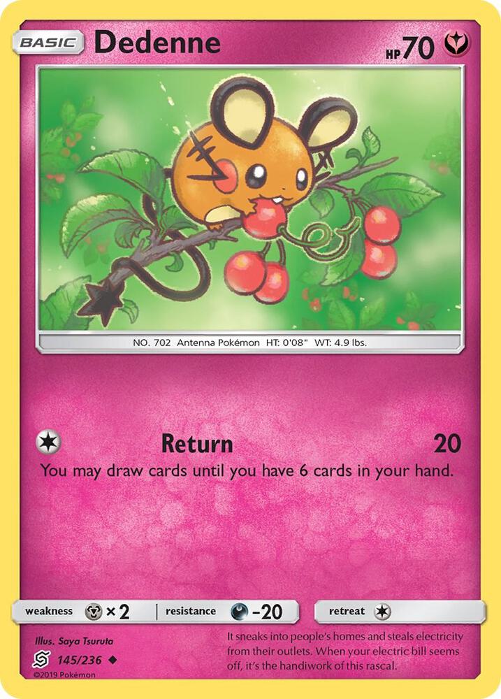 Dedenne 145/236 (SM - Unified Minds)  | Good Games Adelaide SA