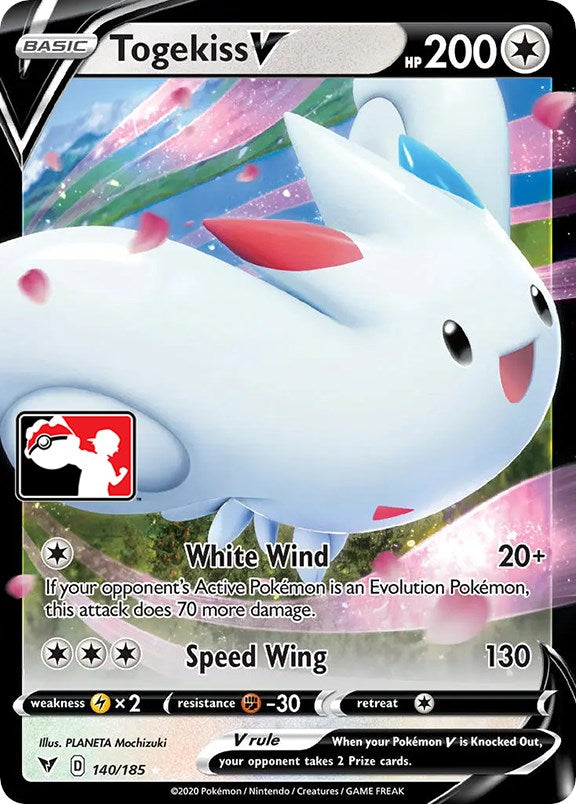 Togekiss V (140/185) [Prize Pack Series One] | Good Games Adelaide SA