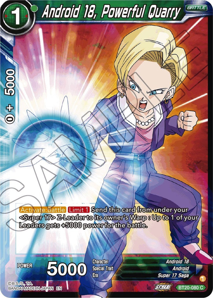 Android 18, Powerful Quarry (BT20-080) [Power Absorbed] | Good Games Adelaide SA